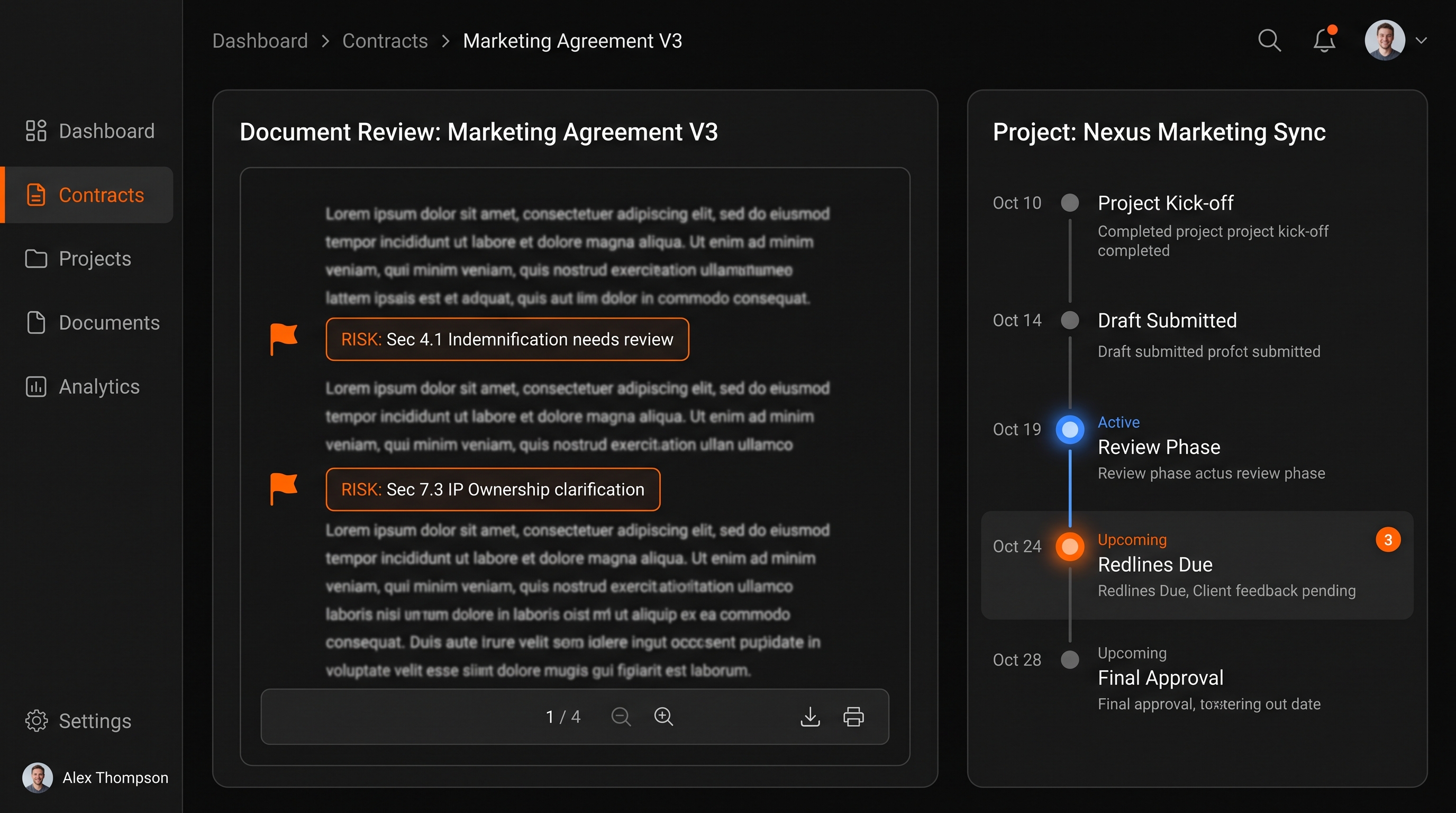 Finishing Contractor AI Platform product screenshot
