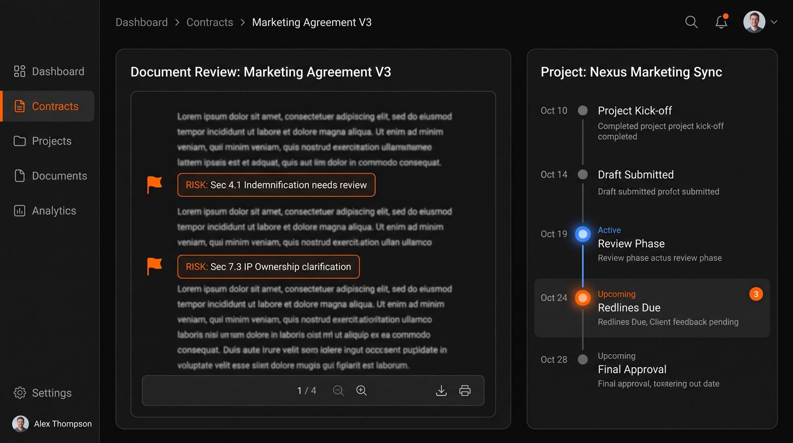 Finishing Contractor AI Platform product screenshot